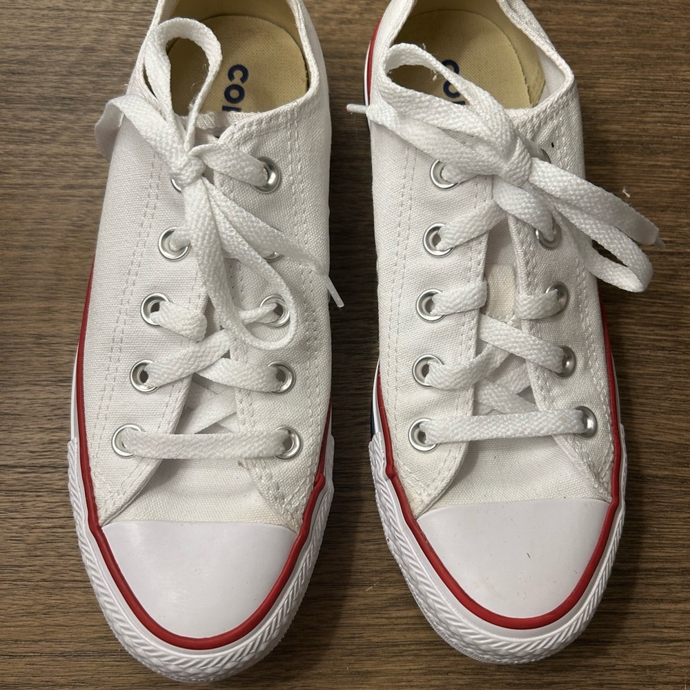 Converse White and Red Women's Shoes